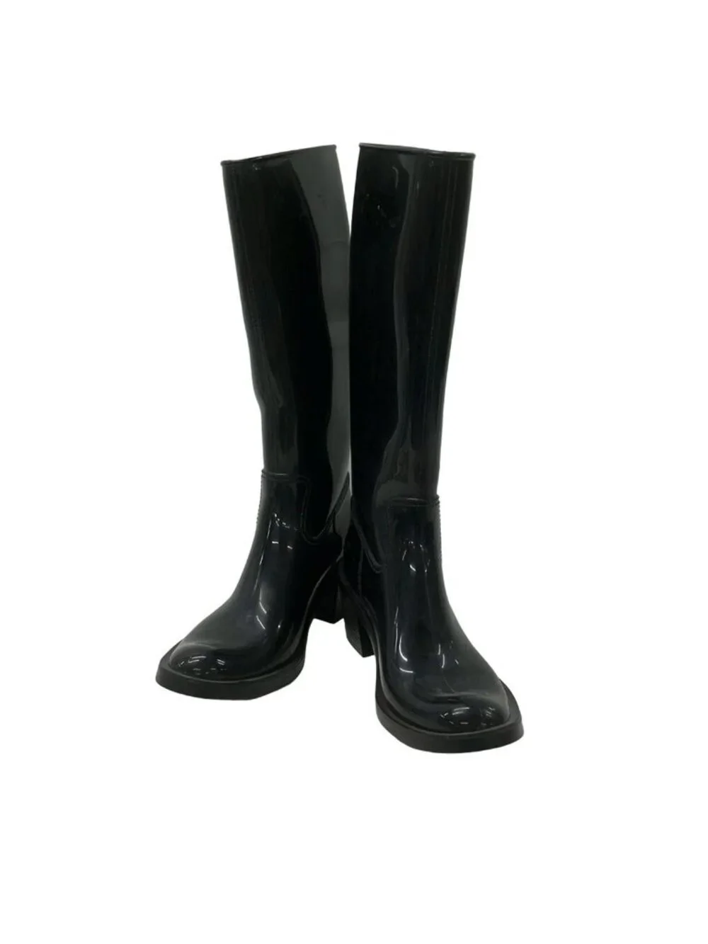 Gucci Rain Boots 39 Black Interlocking